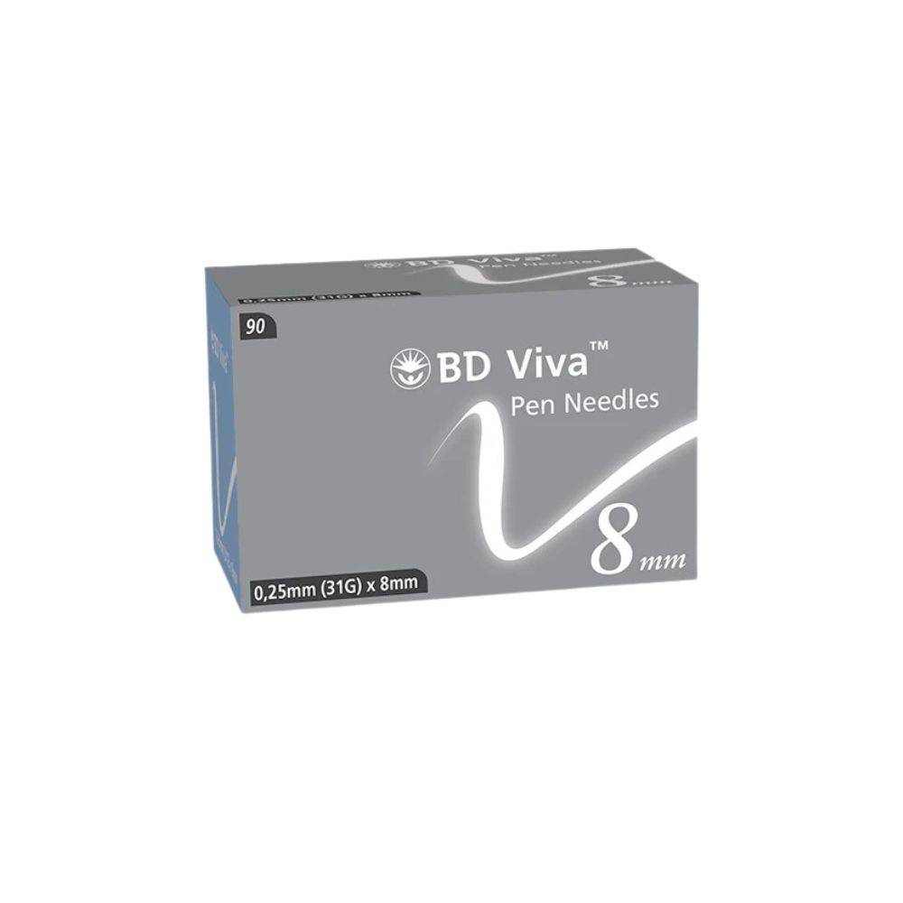 31g 8mm BD Viva Pen Needles Box of 90