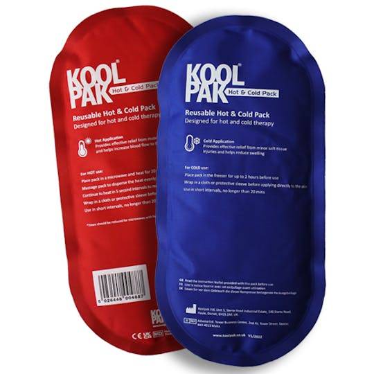 Koolpak 12.5 x 25.5cm Luxury Reusable Oval Hot & Cold Pack - UKMEDI