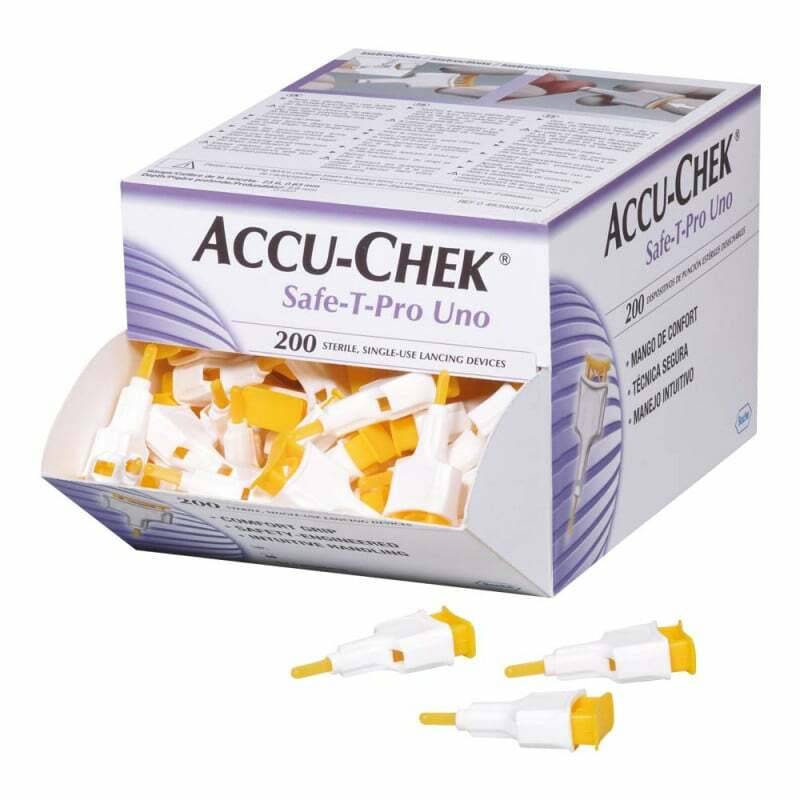 Accu-Chek Safe-T Pro Lancet fixed puncture depth (Uno) - UKMEDI - UK MEDICAL SUPPLIES