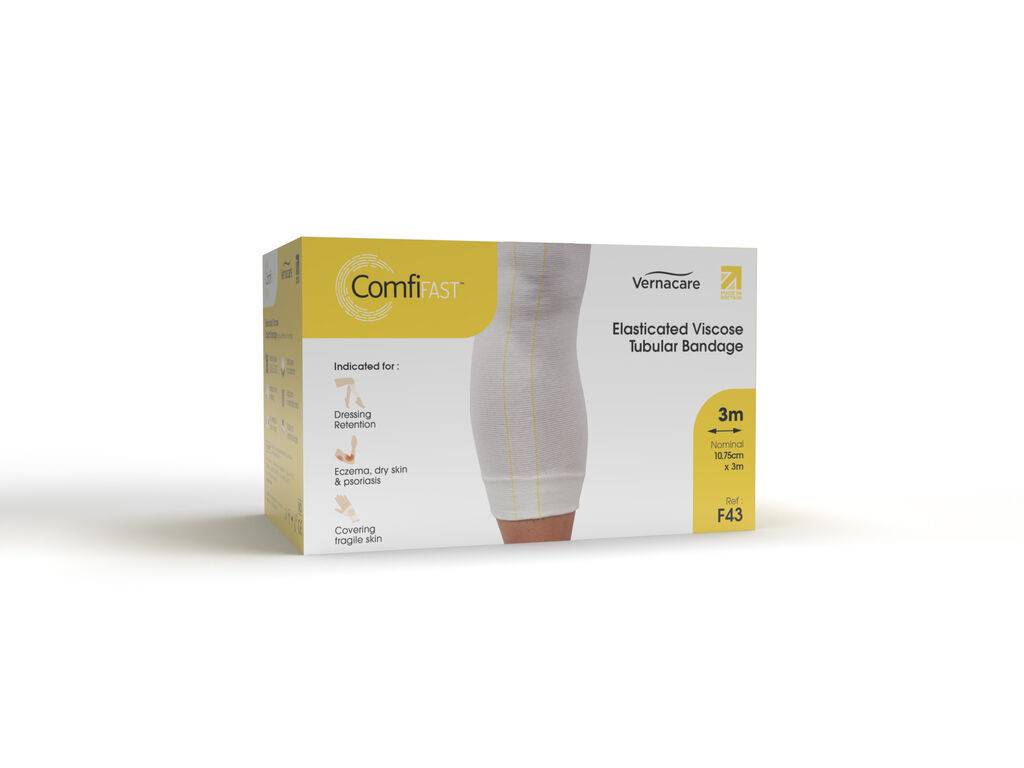 ComfiFast One Way Stretch Tubular Bandage Yellow 10.75cm x 3m