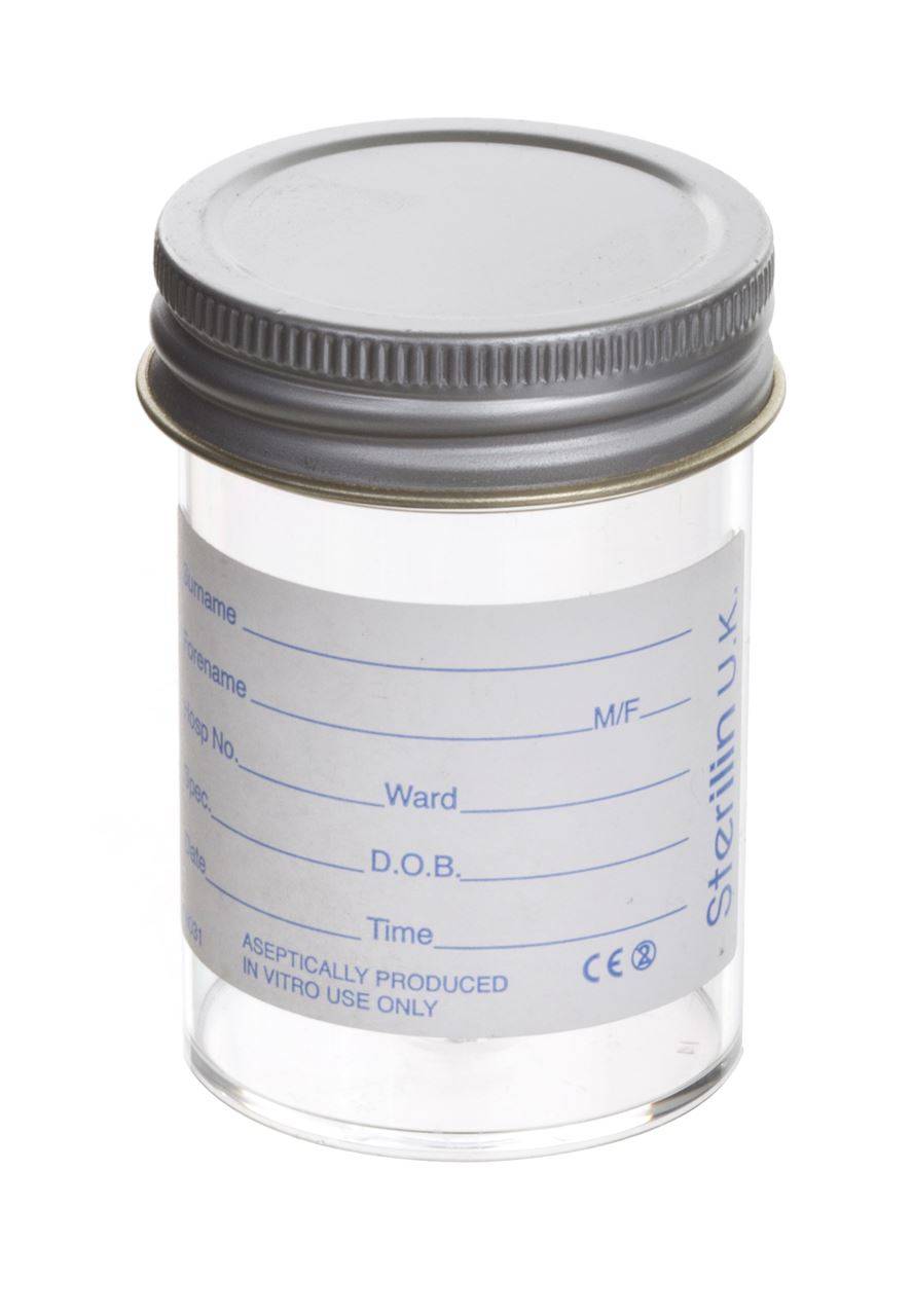 60ml Sterilin Urine Bottle - UKMEDI