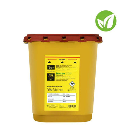 30 Litre Eco Line XL Sharps Bin - UKMEDI