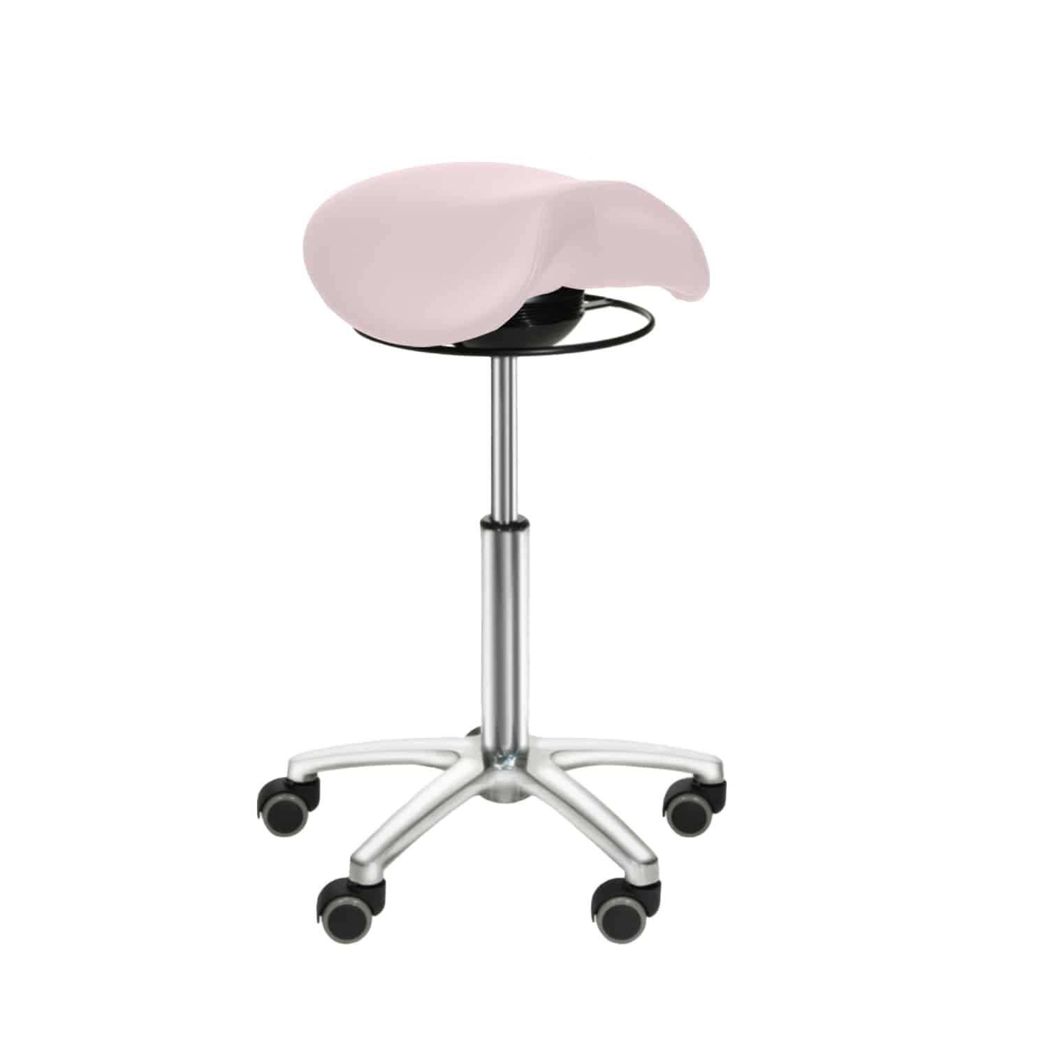 Pink Saddle Stool with Swing Mechanism - UKMEDI