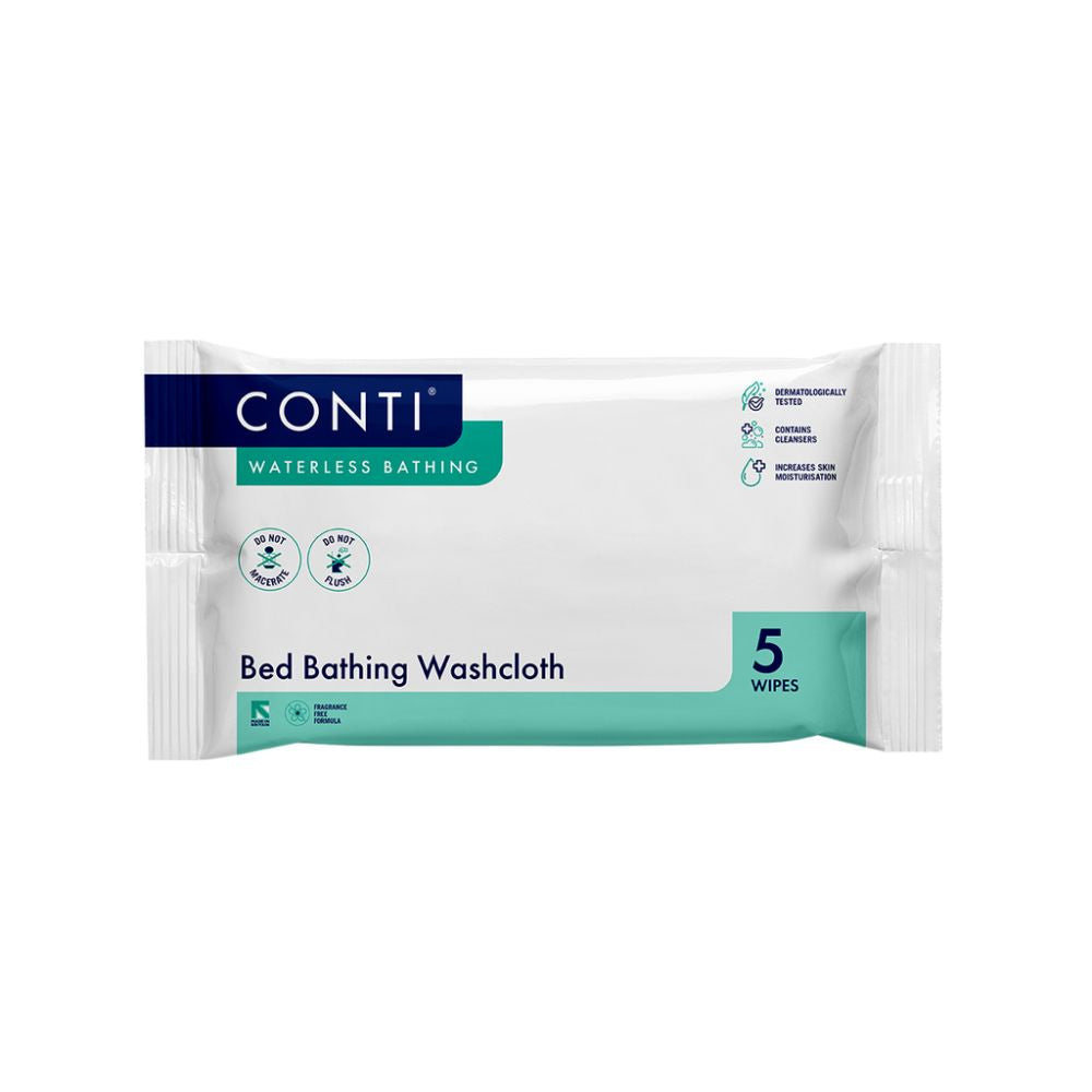 Conti Bed Bathing Washcloth Fragrance Free 5 Cloths