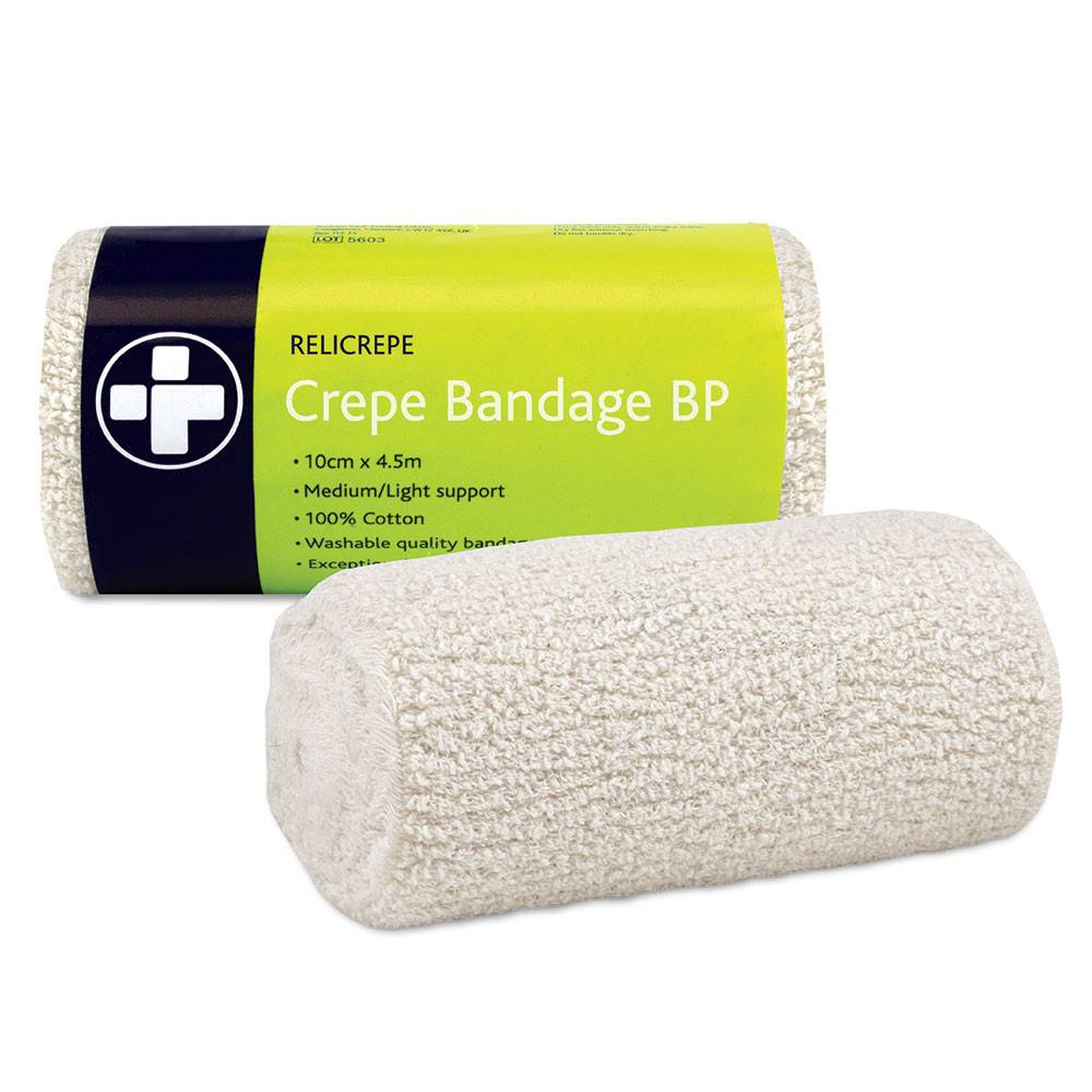 10cm x 4.5m Relicrepe Crepe Bandage - UKMEDI