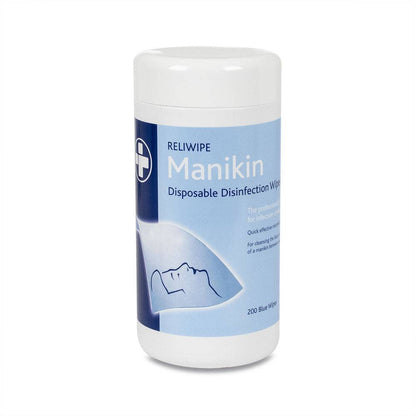 Reliwipe Manikin Disposable Disinfectant Wipes Drum of 200