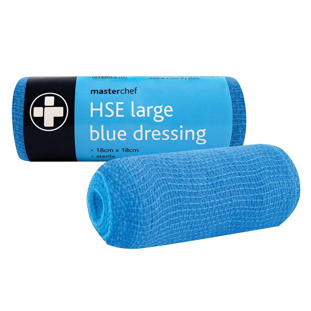 18cm x 18cm Large HSE Blue Dressing