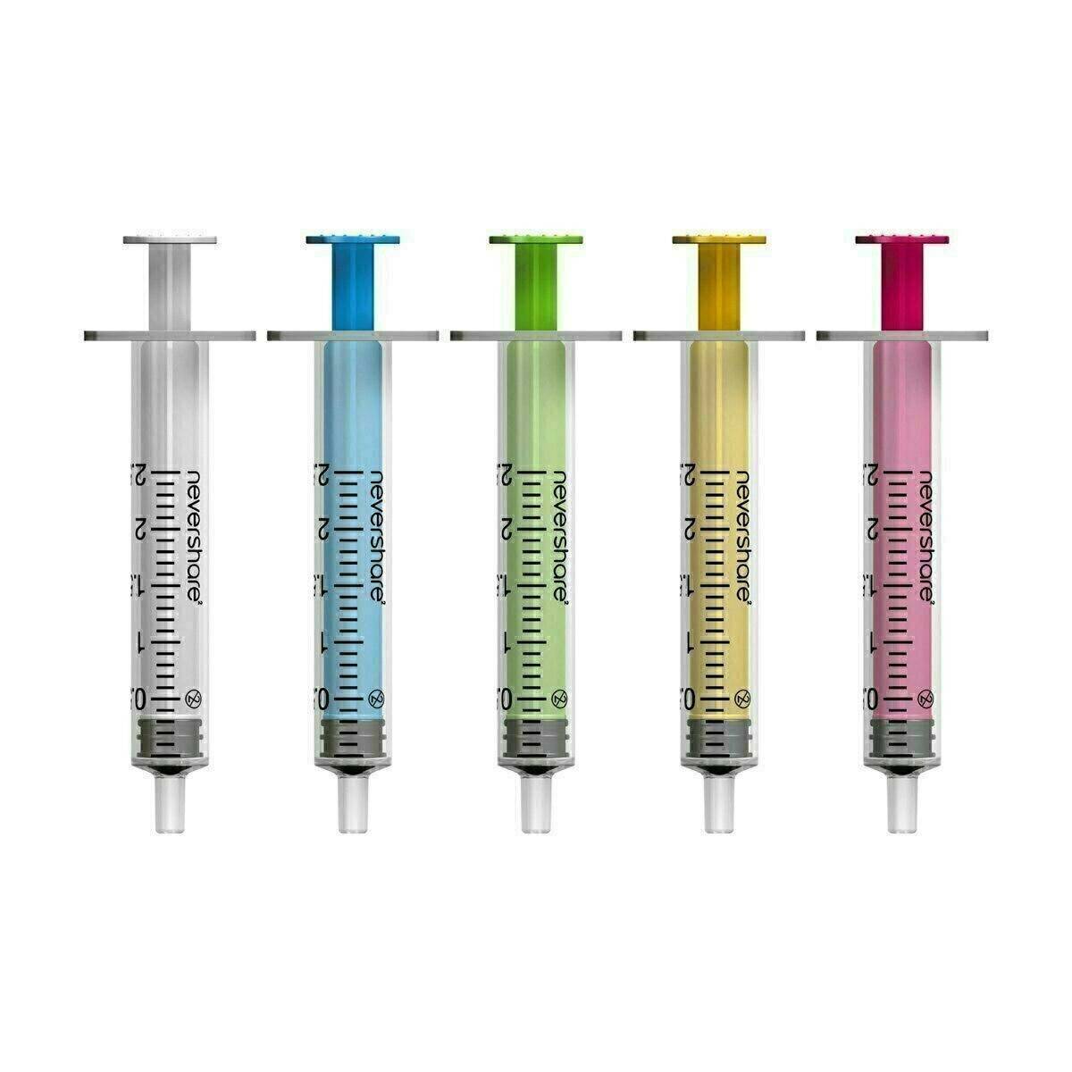 2.5ml Nevershare Mixed Luer Slip Syringes