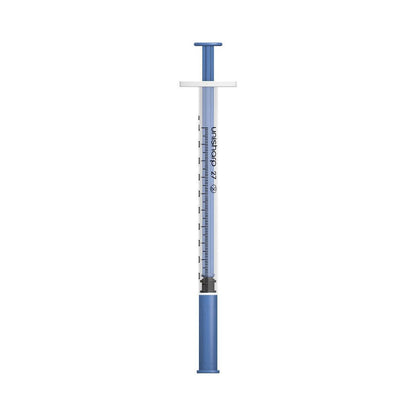 1ml 0.5 inch 27g Blue Unisharp Syringe and Needle u100