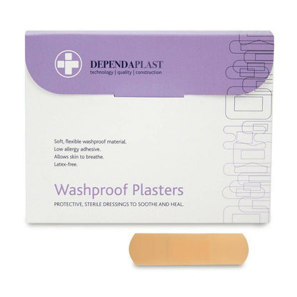 Dependaplast Washproof Plasters - 7cm x 2cm x 100