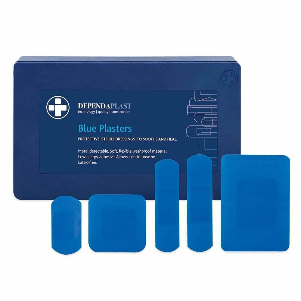 Dependaplast Blue Food Area Plasters - Assorted Size x 120