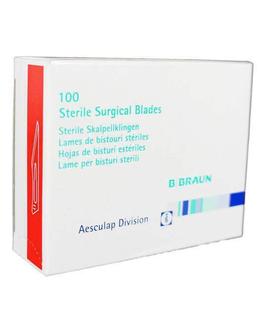 100 x Size 10 BBraun Carbon Steel Sterile Scalpel Blades - UKMEDI