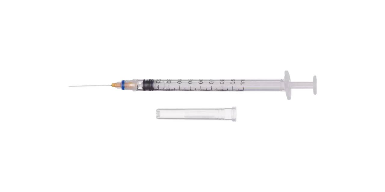 ClickZip - 1ml 25g 1 inch Safety Needle and Syringe ClickZip - UKMEDI.CO.UK UK Medical Supplies