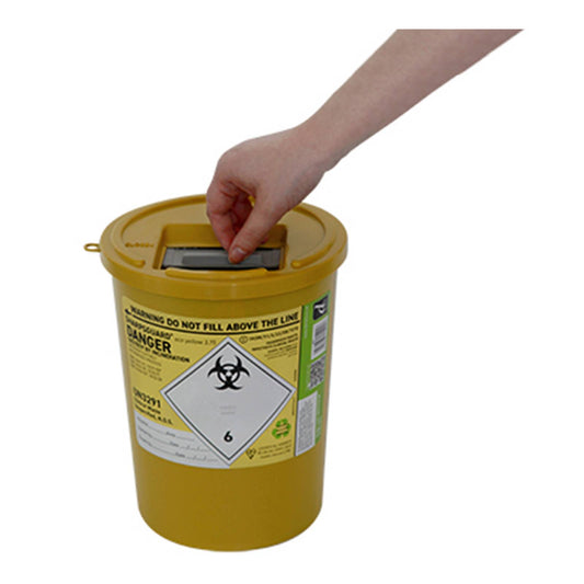 3.75 Litre Sharpsguard Yellow Sharps Bins