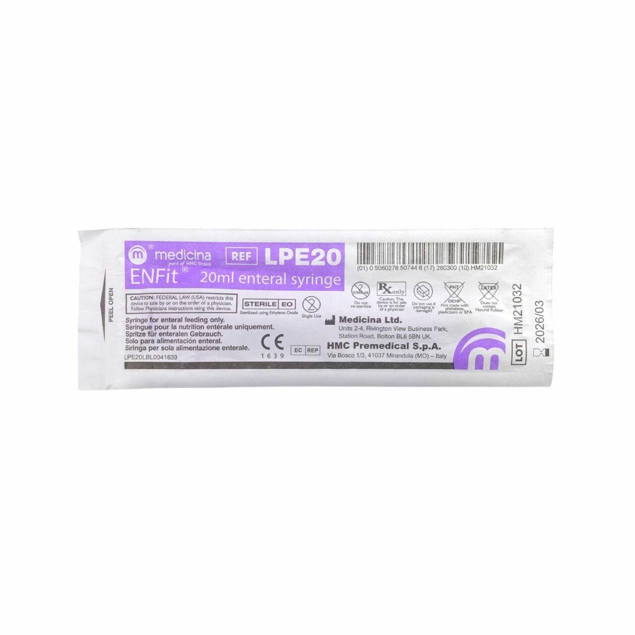 20ml ENFIT Medicina Syringe - UKMEDI