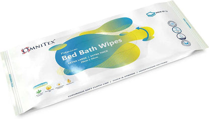 Omnitex Premium Bed Bath Wipes - Pack of 12