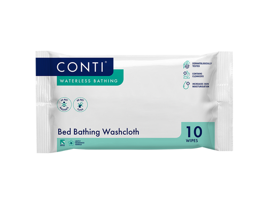 Conti® Bed Bathing Washcloth Fragrance Free 10 Cloths