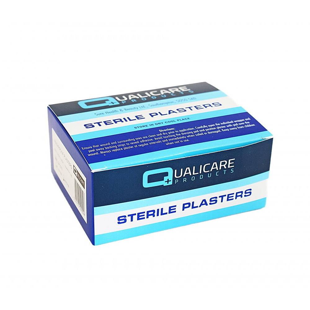Sterile Blue Detectable Plasters 3.8cm x 3.8cm x 100