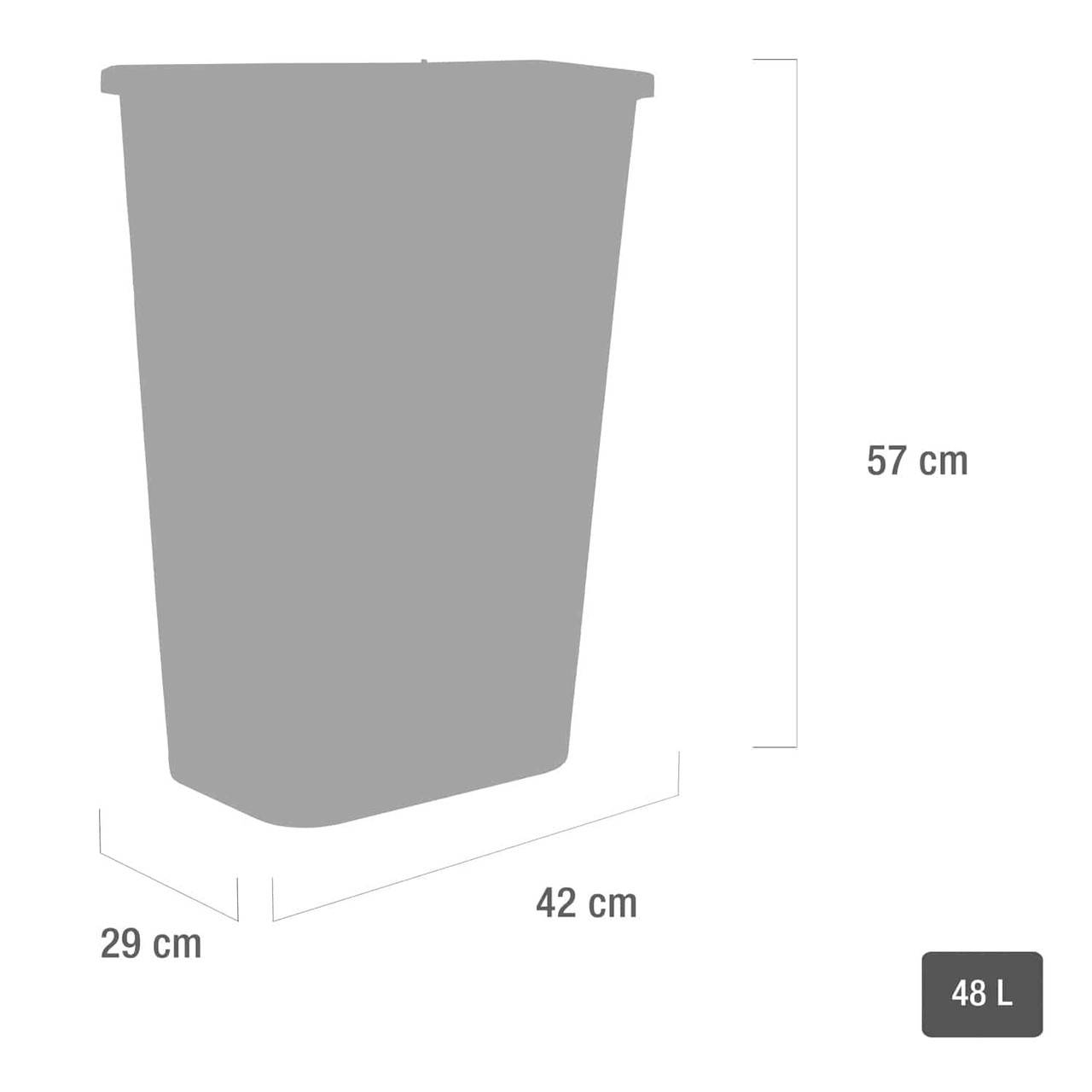 48 Litre Teqler Yellow Sharps Bin