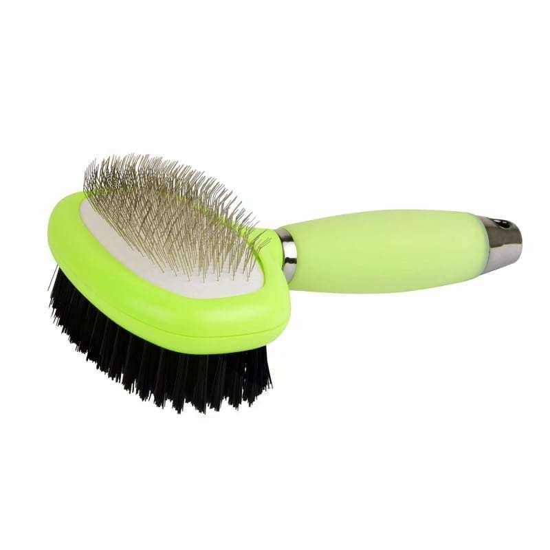 Double-Sided Fur Brush with soft-handle - UKMEDI