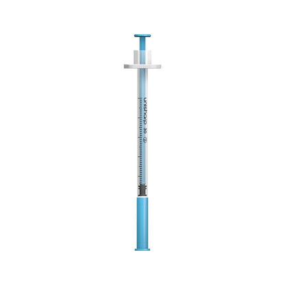 0.5ml 0.5 inch 30g Blue Unisharp Syringe and Needle u100