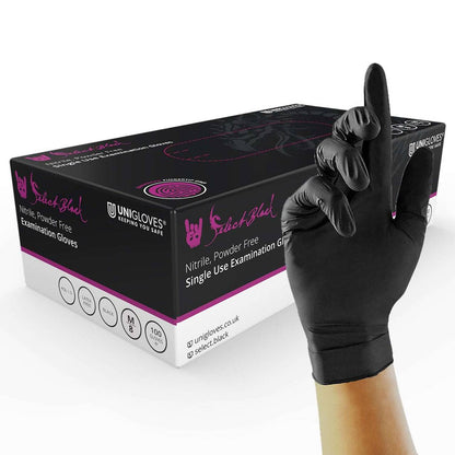 Unigloves Select Black Nitrile Gloves