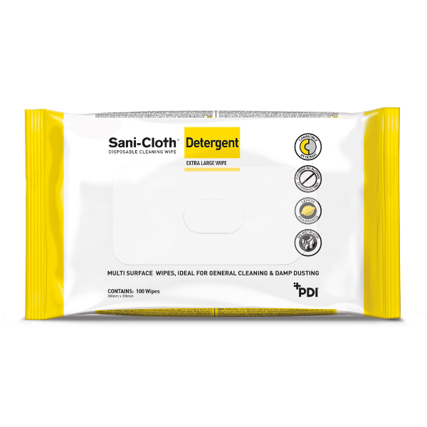 Sani-Cloth Detergent Wipes Pack of 100