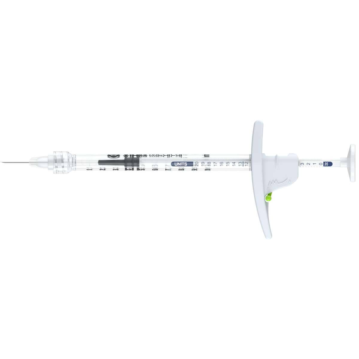 3Dose 1 ml Syringe 125 Green vlow Medical - Box 10