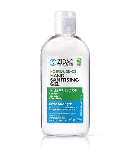 Zidac - 100ml Zidac Hospital Grade Hand Sanitising Gel - 5060748720146 UKMEDI.CO.UK UK Medical Supplies